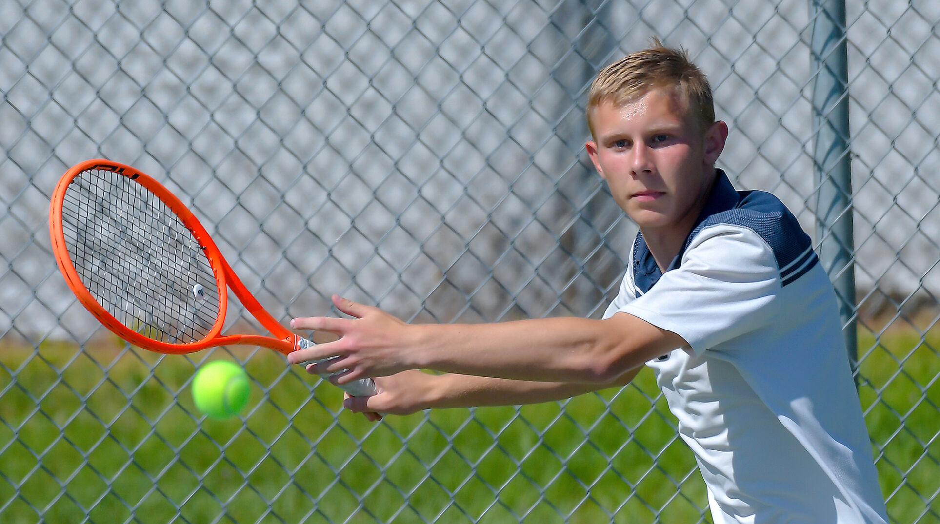 Prep boys tennis: Ridgeline senior falls in 3 sets in state title match at 1st singles